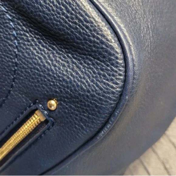 Marc Jacobs Petal To The Metal Bird Navy Tote Bag - Picture 13 of 14